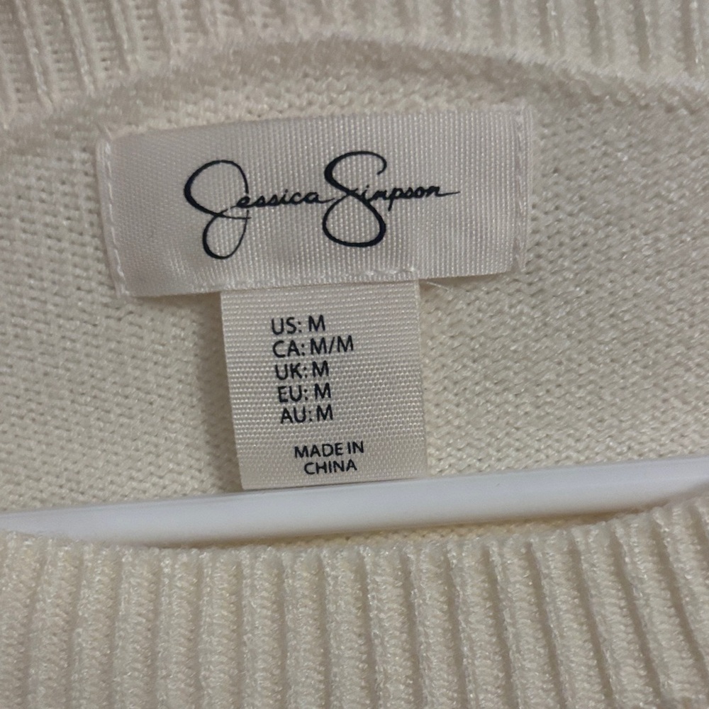 Jessica Simpson Cream Crew Sweater with Cherry Motif - Picture 2 of 5